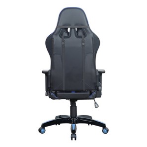Офисное кресло BRABIX "GT Carbon GM-120", две подушки, экокожа, черное/синее, 531930 в Новосибирске - предосмотр 6