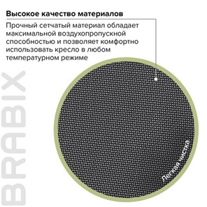 Офисное кресло Brabix Line EX-530 (хром, сетка, черное) 531846 в Новосибирске - предосмотр 14