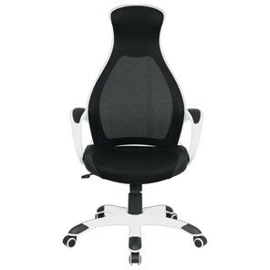 Офисное кресло Brabix Premium Genesis EX-517 (пластик белый, ткань/экокожа/сетка черная) 531573 в Новосибирске - предосмотр 3