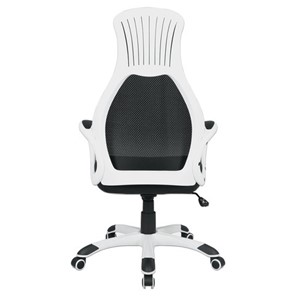 Офисное кресло Brabix Premium Genesis EX-517 (пластик белый, ткань/экокожа/сетка черная) 531573 в Новосибирске - предосмотр 4
