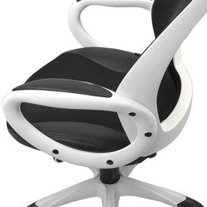 Офисное кресло Brabix Premium Genesis EX-517 (пластик белый, ткань/экокожа/сетка черная) 531573 в Новосибирске - предосмотр 6