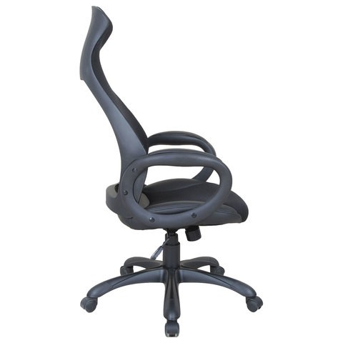 Офисное кресло Brabix Premium Genesis EX-517 (пластик черный, ткань/экокожа/сетка черная)   531574 в Новосибирске - изображение 2