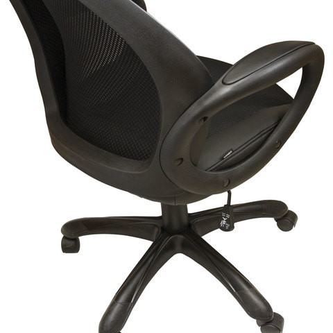 Офисное кресло Brabix Premium Genesis EX-517 (пластик черный, ткань/экокожа/сетка черная)   531574 в Новосибирске - изображение 6