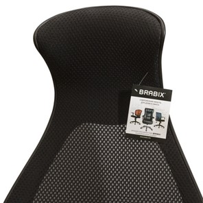 Офисное кресло Brabix Premium Genesis EX-517 (пластик черный, ткань/экокожа/сетка черная)   531574 в Новосибирске - предосмотр 9