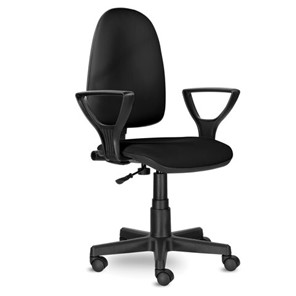 Офисное кресло Brabix Prestige Ergo MG-311 (регулируемая эргономичная спинка, кожзам, черное) 531877 в Новосибирске