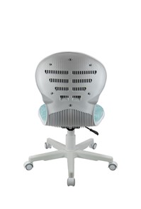 Кресло компьютерное Chair 1139 FW PL White, Голубой в Новосибирске - предосмотр 4