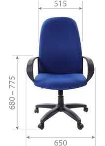 Офисное кресло CHAIRMAN 279 TW 11, цвет черный в Новосибирске - предосмотр 4