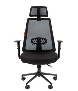 Компьютерное кресло CHAIRMAN 535 BLACK Сетчатый акрил черный / Полиэстер черный в Новосибирске - предосмотр 1