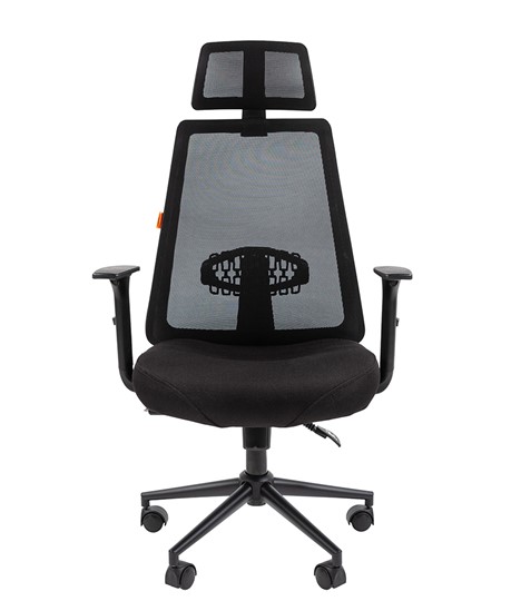 Компьютерное кресло CHAIRMAN 535 BLACK Сетчатый акрил черный / Полиэстер черный в Новосибирске - изображение 1