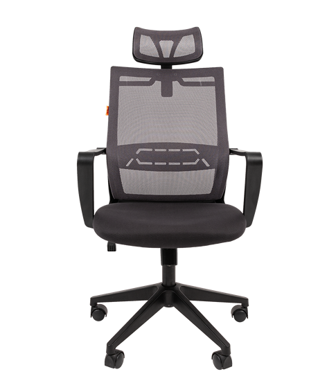 Компьютерное кресло CHAIRMAN 545 сетка/ткань серый в Новосибирске - изображение 3