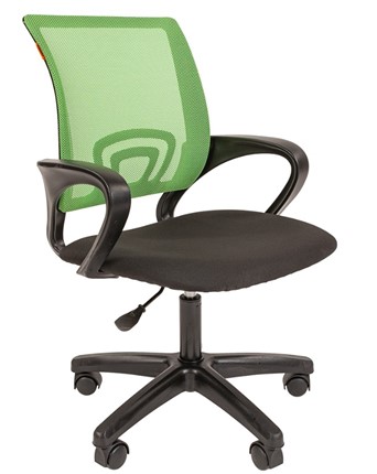 Офисное кресло CHAIRMAN 696 black LT, зеленое в Новосибирске - изображение