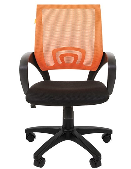 Офисное кресло CHAIRMAN 696 black Сетчатый акрил DW66 оранжевый в Новосибирске - изображение 4