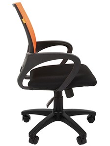 Офисное кресло CHAIRMAN 696 black Сетчатый акрил DW66 оранжевый в Новосибирске - предосмотр 5