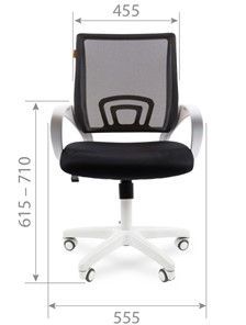 Офисное кресло CHAIRMAN 696 white, tw12-tw04 серый в Новосибирске - предосмотр 1