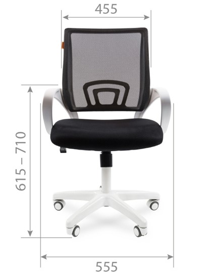 Офисное кресло CHAIRMAN 696 white, tw12-tw04 серый в Новосибирске - изображение 1