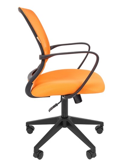Компьютерное кресло CHAIRMAN 698 black TW, ткань, цвет оранжевый в Новосибирске - изображение 2