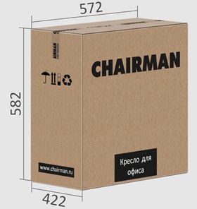 Кресло офисное CHAIRMAN 699V, цвет черный в Новосибирске - предосмотр 3