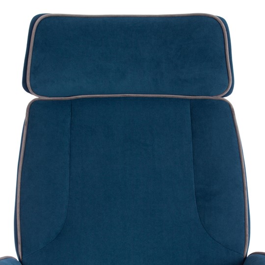 Кресло компьютерное CHARM флок, синий, 32 арт.13912 в Новосибирске - изображение 6