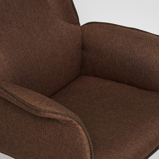 Офисное кресло CHARM ткань, коричневый/коричневый , F25/ЗМ7-147 арт.13340 в Новосибирске - изображение 9