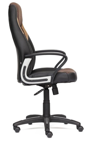 Кресло INTER кож/зам/ткань, черный/коричневый/бронзовый, 36-6/3М7-147/21 арт.12016 в Новосибирске - изображение 2