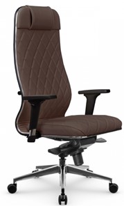 Офисное кресло Мetta L 1m 40M/2D Infinity Easy Clean (MPES) топган, нижняя часть 17852 темно-коричневый в Новосибирске