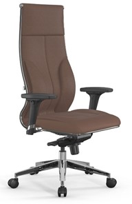 Кресло офисное Мetta L 1m 46/2D Infinity Easy Clean (MPES) мультиблок, нижняя часть 17839 светло-коричневый в Новосибирске