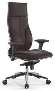 Кресло офисное Мetta L 1m 46/2D Infinity Easy Clean (MPES) мультиблок, нижняя часть 17839 темно-коричневый в Новосибирске