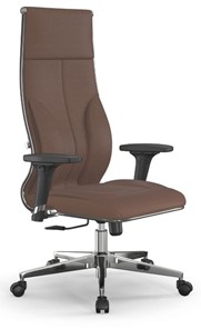 Кресло офисное Мetta L 1m 46/2D Infinity Easy Clean (MPES) топган, нижняя часть 17834 светло-коричневый в Новосибирске