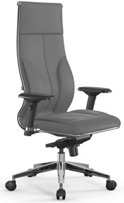Кресло офисное Мetta L 1m 46/4D Infinity Easy Clean мультиблок, нижняя часть 17839 серый в Новосибирске