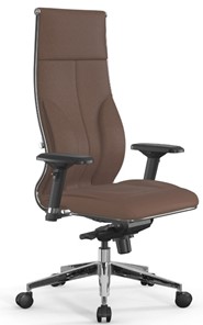 Кресло офисное Мetta L 1m 46/4D Infinity Easy Clean мультиблок, нижняя часть 17839 светло-коричневый в Новосибирске