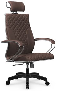 Офисное кресло Metta L 2c 44C/K116 Infinity Easy Clean топган, нижняя часть 17831 темно-коричневый в Новосибирске