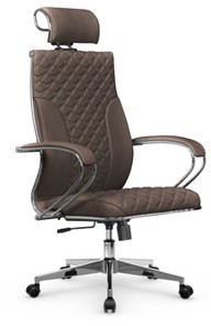 Офисное кресло Metta L 2c 44C/K116 Infinity Easy Clean топган, нижняя часть 17834 светло-коричневый в Новосибирске - предосмотр