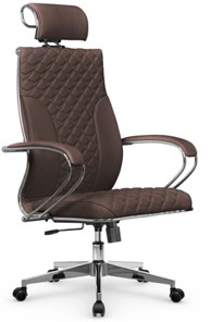 Офисное кресло Metta L 2c 44C/K116 Infinity Easy Clean топган, нижняя часть 17834 темно-коричневый в Новосибирске