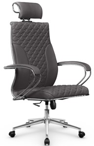 Офисное кресло Metta L 2c 44C/K116 Infinity Easy Clean топган OMS, нижняя часть 17853 серый в Новосибирске