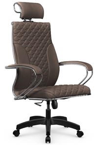 Офисное кресло Metta L 2c 44C/K116 Infinity Easy Clean топган OMS, нижняя часть 17859 светло-коричневый в Новосибирске