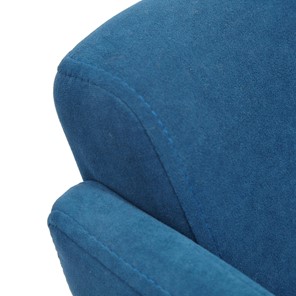 Кресло компьютерное MILAN хром флок, синий, арт.13948 в Новосибирске - предосмотр 6