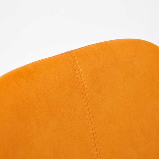 Кресло офисное RIO флок/кож/зам, оранжевый/оранжевый, арт.14188 в Новосибирске - изображение 9