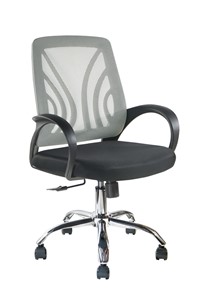Кресло компьютерное Riva Chair 8099Е, Серый в Новосибирске