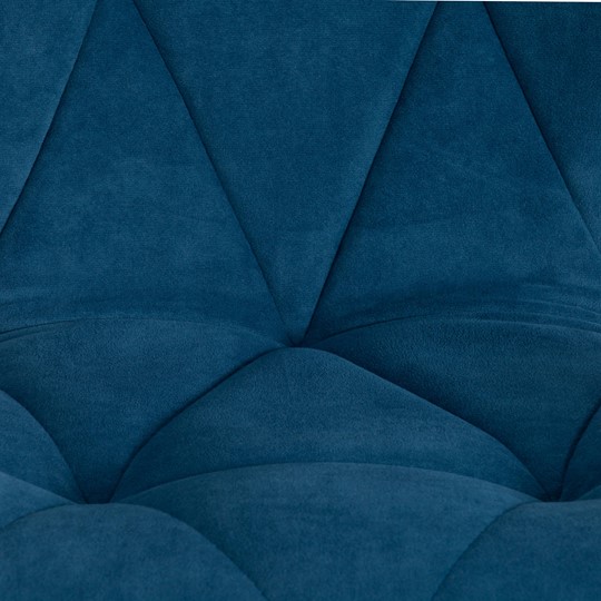 Кресло офисное SELFI флок, синий, арт.15303 в Новосибирске - изображение 6