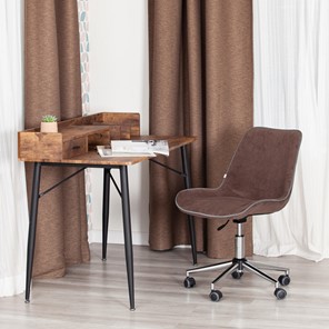 Офисное кресло STYLE флок, коричневый, арт.13566 в Новосибирске - предосмотр 10