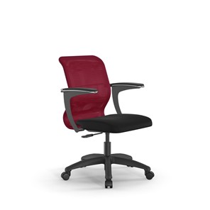 Кресло компьютерное SU-M-4/подл.160/осн.005 красный/черный в Новосибирске