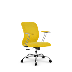 Офисное кресло SU-Mr-4/подл.078/осн.003 желтый в Новосибирске