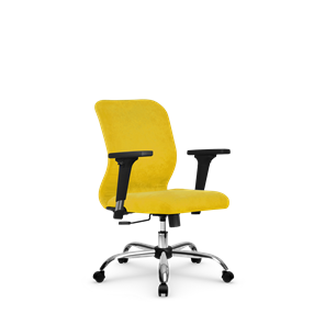 Кресло офисное SU-Mr-4/подл.200/осн.003 желтый в Новосибирске