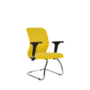 Кресло компьютерное SU-Mr-4/подл.200/осн.007 желтый в Новосибирске