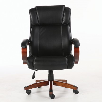 Офисное кресло Brabix Premium Magnum EX-701 (дерево, рециклированная кожа, черное) 531827 в Новосибирске - изображение