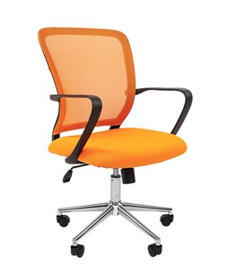 Офисное кресло CHAIRMAN 698 CHROME new Сетка TW-66 (оранжевый) в Новосибирске