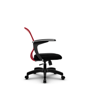 Кресло компьютерное SU-M-4/подл.160/осн.001, Красный/Черный в Новосибирске - предосмотр 1