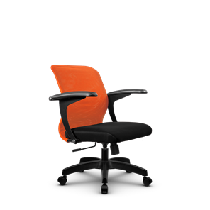 Кресло SU-M-4/подл.160/осн.001, Оранжевый/Черный в Новосибирске