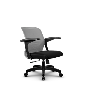 Офисное кресло SU-M-4/подл.160/осн.001, Светло-серый/Черный в Новосибирске