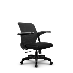 Офисное кресло SU-M-4/подл.160/осн.001, Темно-серый/Черный в Новосибирске - предосмотр